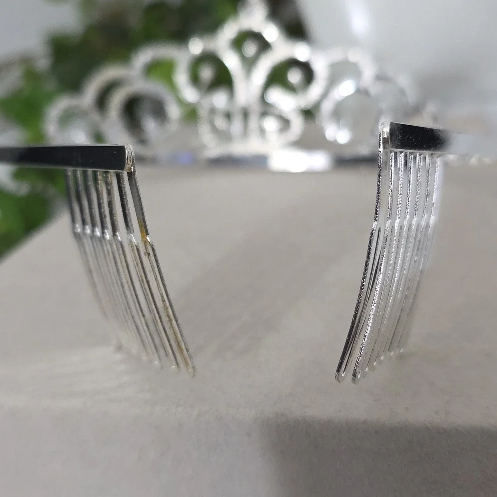Silver Clear Rhinestone 